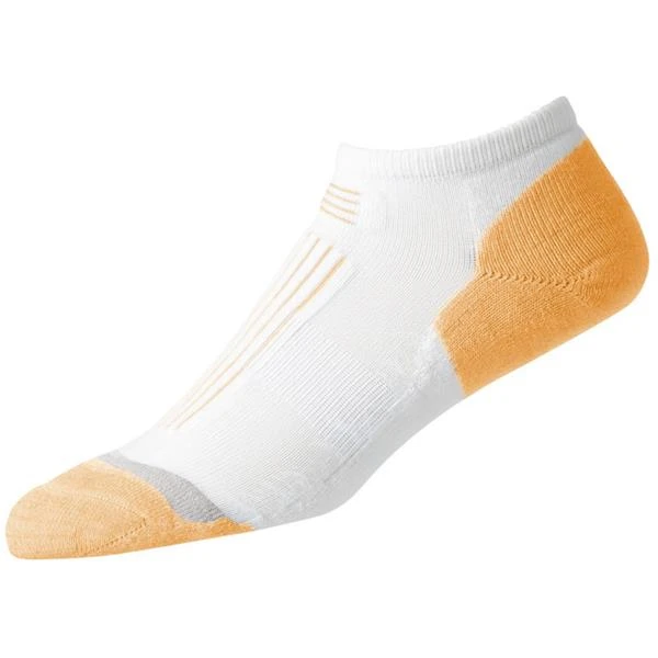 FootJoy Ladies TechSof Tour Sportlet Socks White Orange