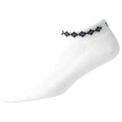 FootJoy Ladies ProDry Argyle Sock White Black