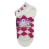 FootJoy Ladies ProDry LW Fashion Socks White Pink Diamond