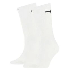 Puma Gents Crew 2-Pairs Socks Size 9 To 11 White