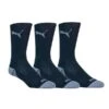 Puma Pounce Crew Cut Socks 3 Pair Pack 6-11 Black