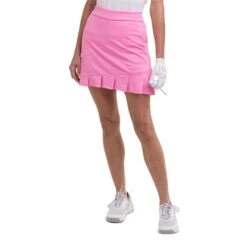 Ladies 17.5" With Box Pleat Hem Skort Rosebud