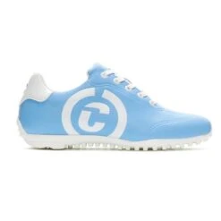 Ladies Queenscup Shoes Light Blue White