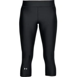 Under Armour Ladies Heatgear Capri Black (001)