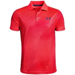 Under Armour Boys Performance Novelty Polo Shirt Red (633)