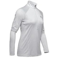 Under Armour Ladies Tech Twist ½ Zip Top Grey (014)