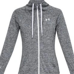 Under Armour Ladies Twist Full Zip Top Black (001)