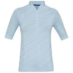 Under Armour Ladies Seamless Zip Polo Shirt Blue (451)