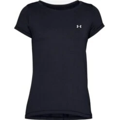 Under Armour Ladies HeatGear Armour Short Sleeve Top Black (001)
