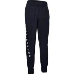 Under Armour Ladies Woven Graphic Pants Black (001)