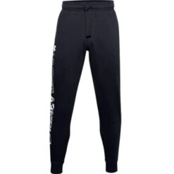 Under Armour Gents Rival Fleece Graphite Joggers Black (001)