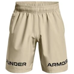 Under Armour Gents Woven Graphic Shorts Khaki Grey (037)