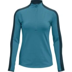 Under Armour Ladies Storm Midlayer ½ Zip Top Blue Flannel (587)