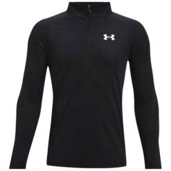 Under Armour Junior - Boys Tech 2.0 ½ Zip Top Black (001)