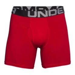 Under Armour Gents Cotton Boxers 3-Pack Red (600)