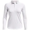 Under Armour Ladies Zinger Long Sleeve Polo Shirt White (100)