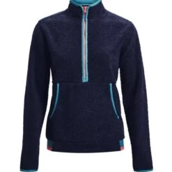 Under Armour Ladies Pile 1/2 Zip Top Navy (410)