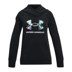 Under Armour Junior Rival Core Logo Hoodie Black (001)
