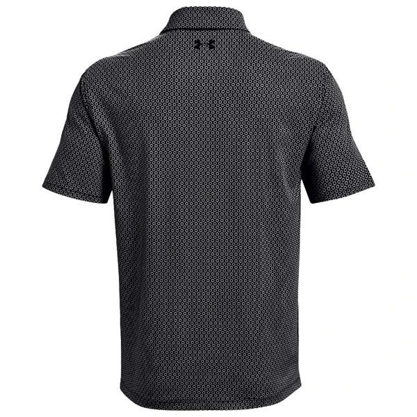 Under Armour Gents T2G Printed Polo Shirt Black (001) - Image 2
