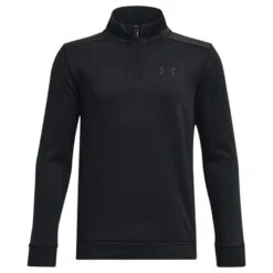 Under Armour Junior - Boys Armour Fleece ¼ Zip Top Youths Black (001)