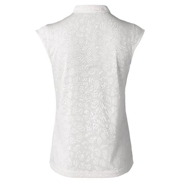 Daily Sports Ladies Uma Cap Sleeve Polo Shirt White - Image 2