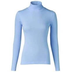 Daily Sports Ladies Maggie Long Sleeve Roll Neck Top Blue