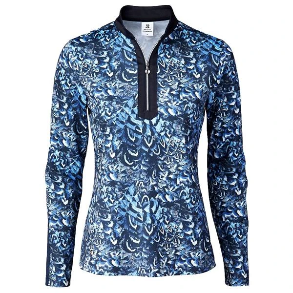 Daily Sports Ladies Silja Long Sleeve Polo Shirt Silja Blue