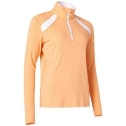ABACUS Ladies Yale UV-Cut Long Sleeve Shirt Apricot