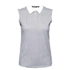 ABACUS Ladies Lily Sleeveless Polo Shirt Diamond