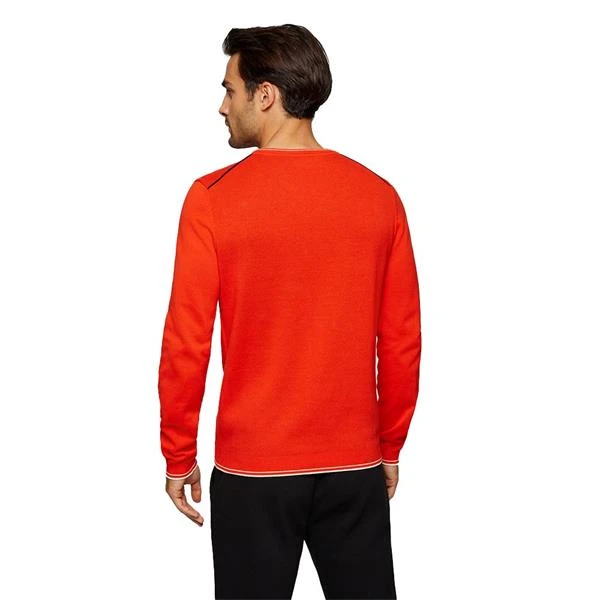 Boss Gents Ritom Crew Neck Sweater Bright Orange - Image 4