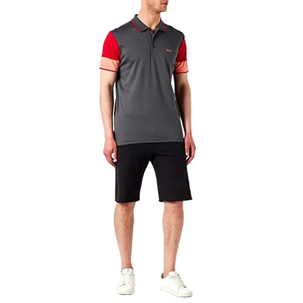 Boss Gents Paddy 11 Polo Shirt Dark Grey - Image 4