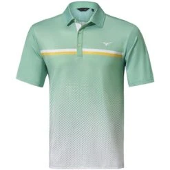 Mizuno Gents QD Elite Gradient Polo Shirt Mint
