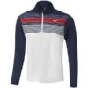 Mizuno Gents Breeze Elite ST ¼ Zip Top Deep Navy