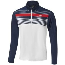 Mizuno Gents Breeze Elite ST ¼ Zip Top Deep Navy