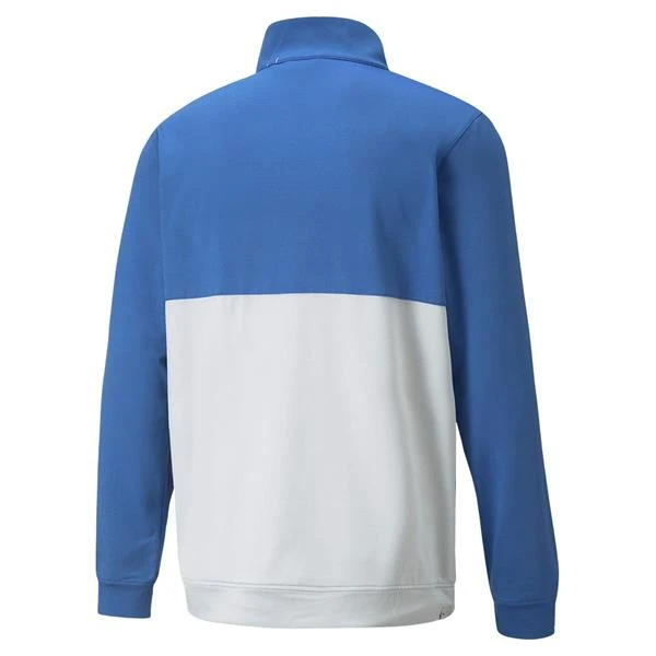 Puma Gents Gamer Colorblock ¼ Zip Bright Cobalt - High Rise - Image 2