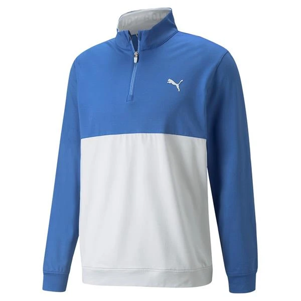 Puma Gents Gamer Colorblock ¼ Zip Bright Cobalt - High Rise