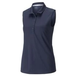 Puma Ladies Gamer Sleeveless Polo Navy Blazer