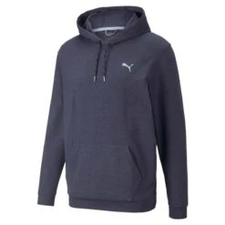 Puma Gents Cloudspun Progress Hoodie Navy Blazer - Heather