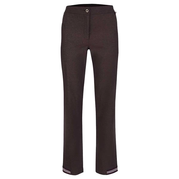 Ladies Tech Stretch Snakeskin Trousers Mocha