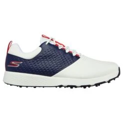 Skechers Gents Elite 4 Shoes White - Navy - Red