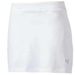 Puma Junior Girls Knit Skirt Bright White