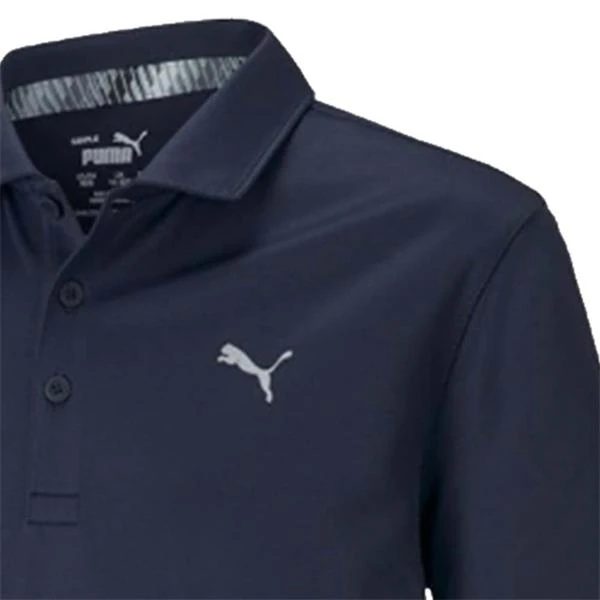 Puma Junior - Boys Essential Polo Shirt Navy Blazer - Image 2