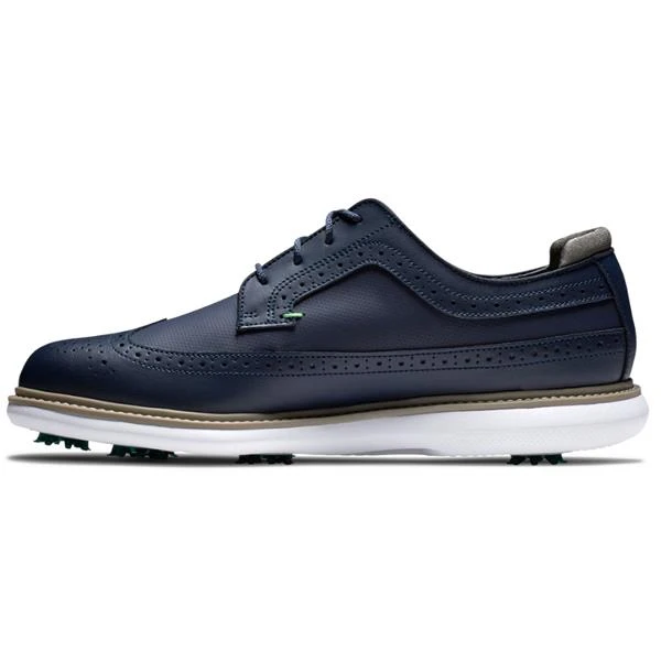 FootJoy Gents Traditions Shield Tip Shoes Navy - Image 3