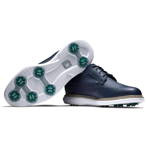 FootJoy Gents Traditions Shield Tip Shoes Navy - Image 5