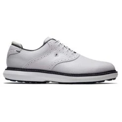 FootJoy Gents FJ Traditions Spikeless Shoes White - Black - Grey