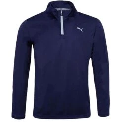 Puma Gents Icon ¼ Zip Top Peacoat