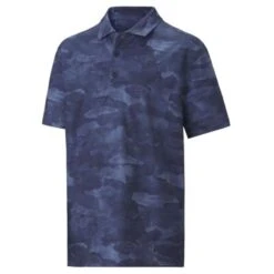 Puma Boys Solar Camo Polo Peacoat
