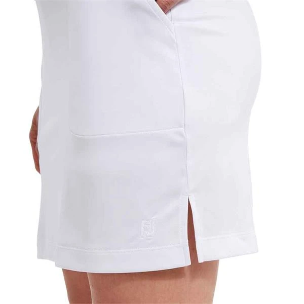 FootJoy Ladies Interlock Skort White - Image 3