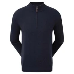 FootJoy Gents Wool Blend ½ Zip Pullover Navy