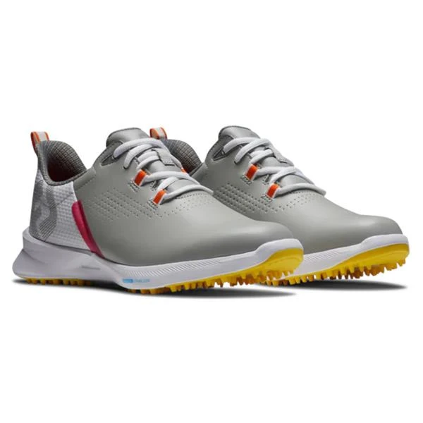 FootJoy Ladies Fuel Shoes Grey - Yellow - Pink - Image 4